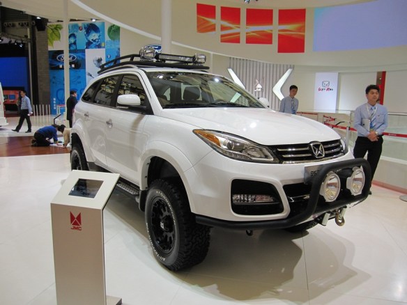 Many different lifted style off road SUV's were shown