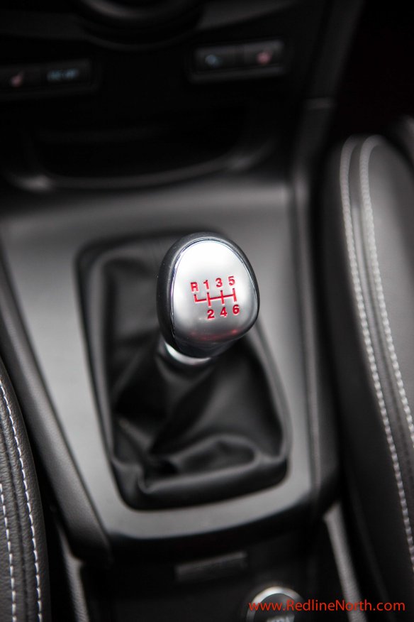 The leather wrapped shifter adds to the interior look and feel