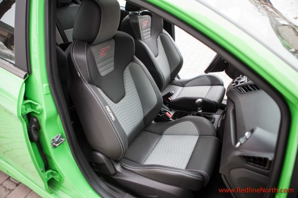 The Recaro seats quite literally put you in your place and keep you there